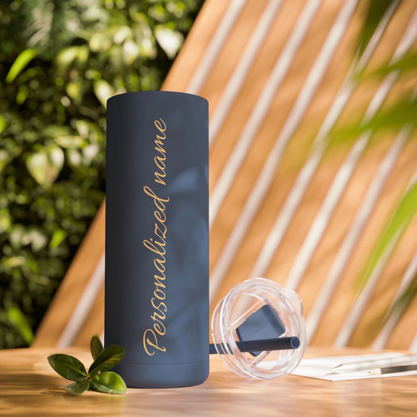 Custom Name Skinny Matte Tumbler