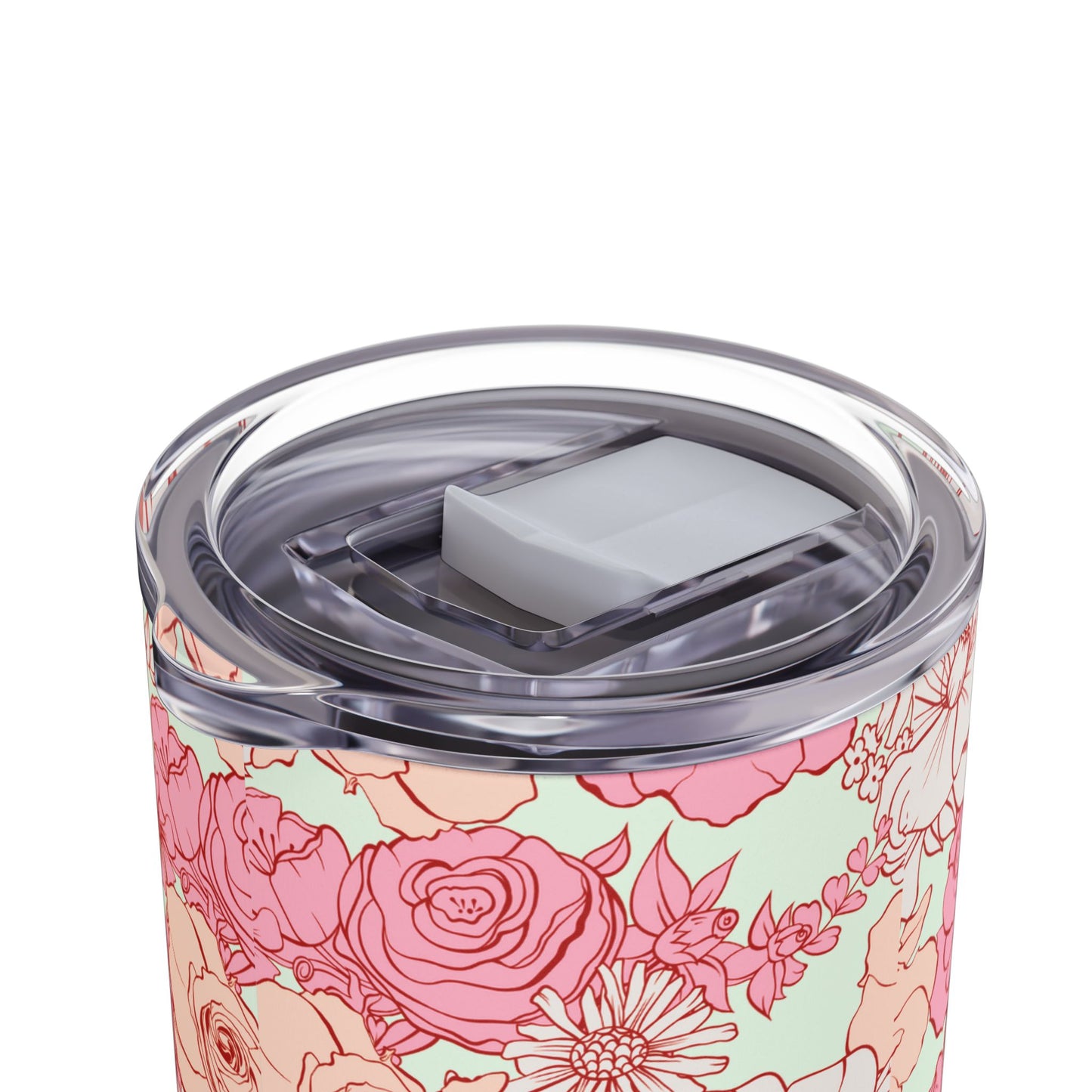 Floral Skinny Tumbler - 20oz Matte Drinkware for Elegant Sips