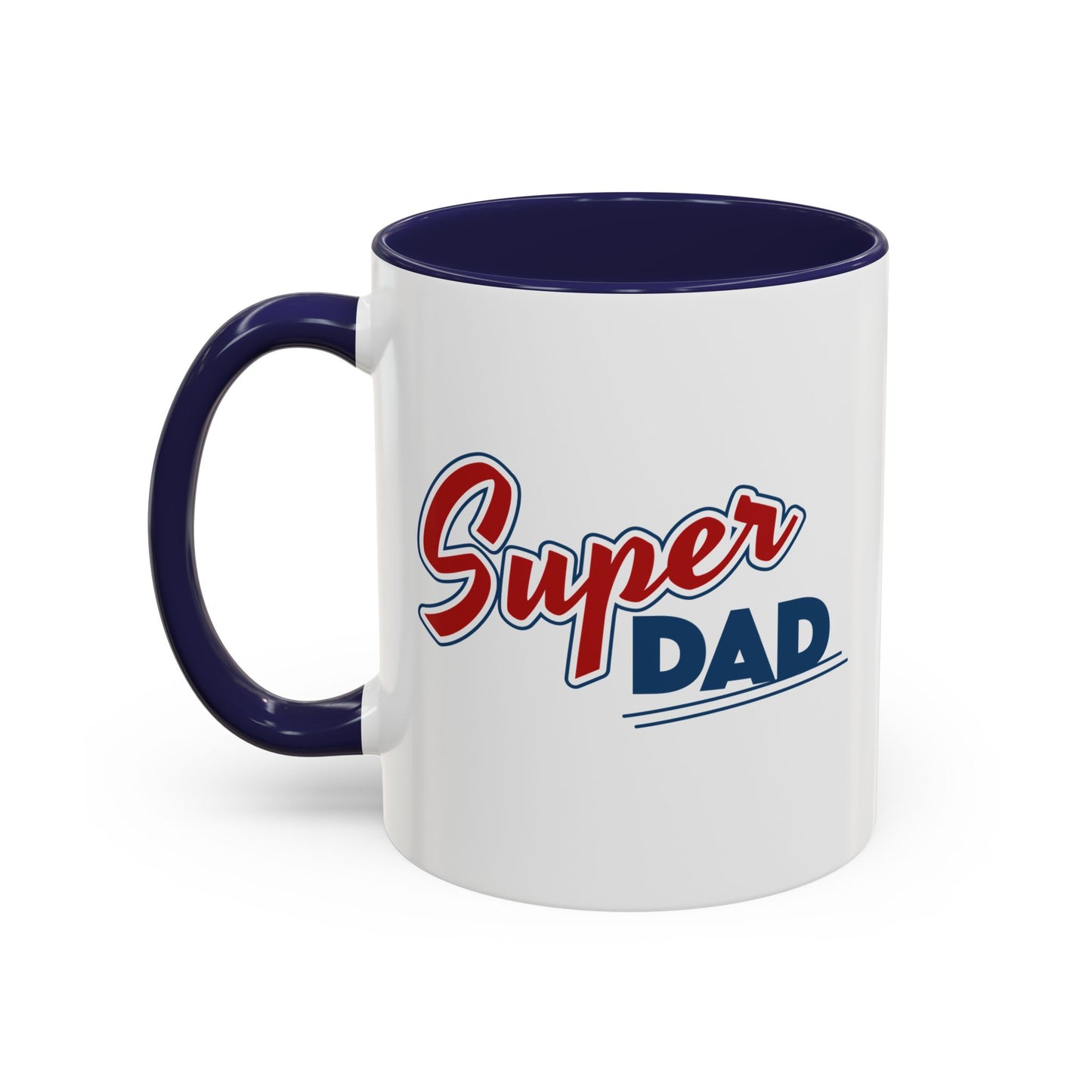 Super Dad Accent Coffee Mug, Gift for Dad, Father's Day Mug, Funny Coffee Cup, Superhero Dad Mug, Personalized Gift