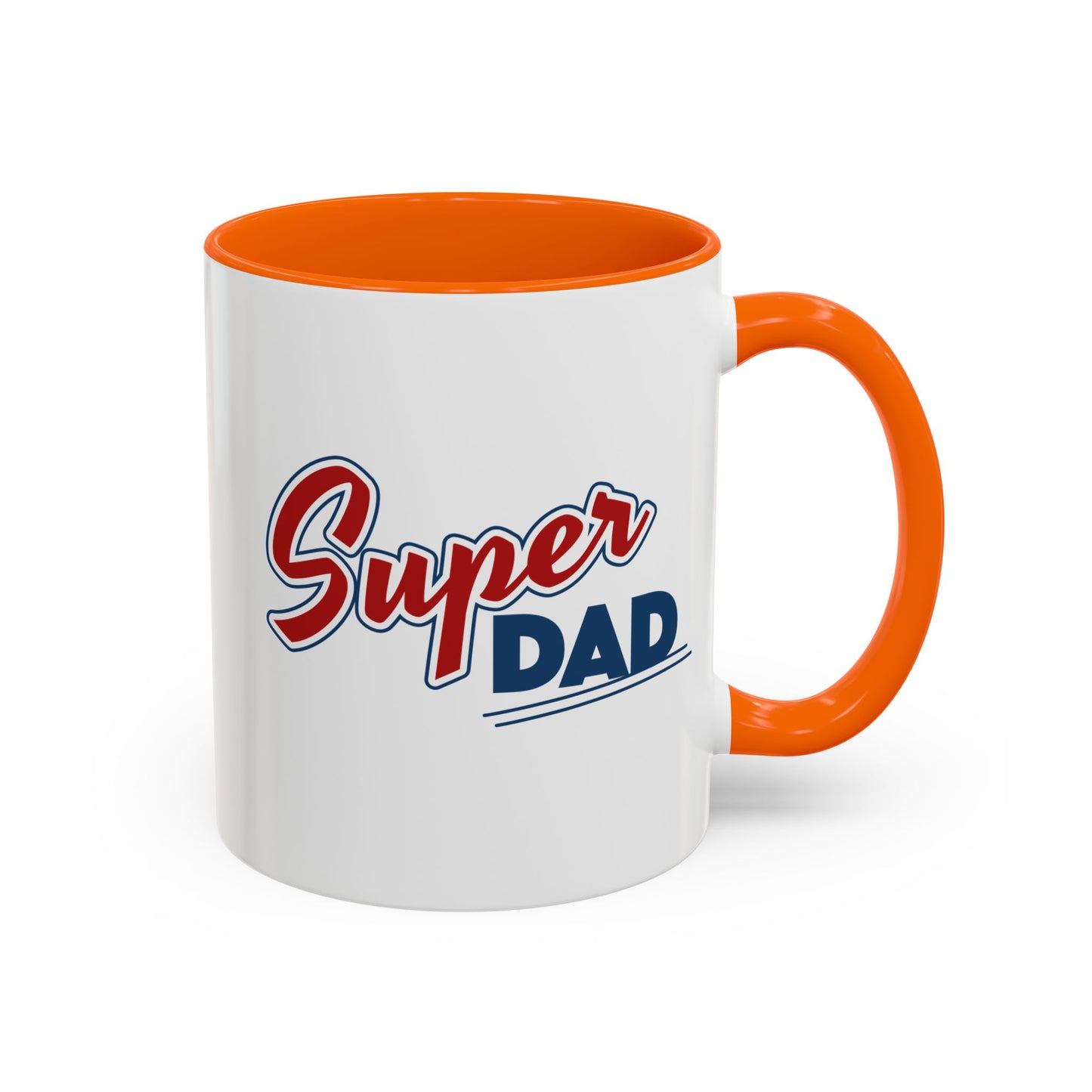 Super Dad Accent Coffee Mug, Gift for Dad, Father's Day Mug, Funny Coffee Cup, Superhero Dad Mug, Personalized Gift