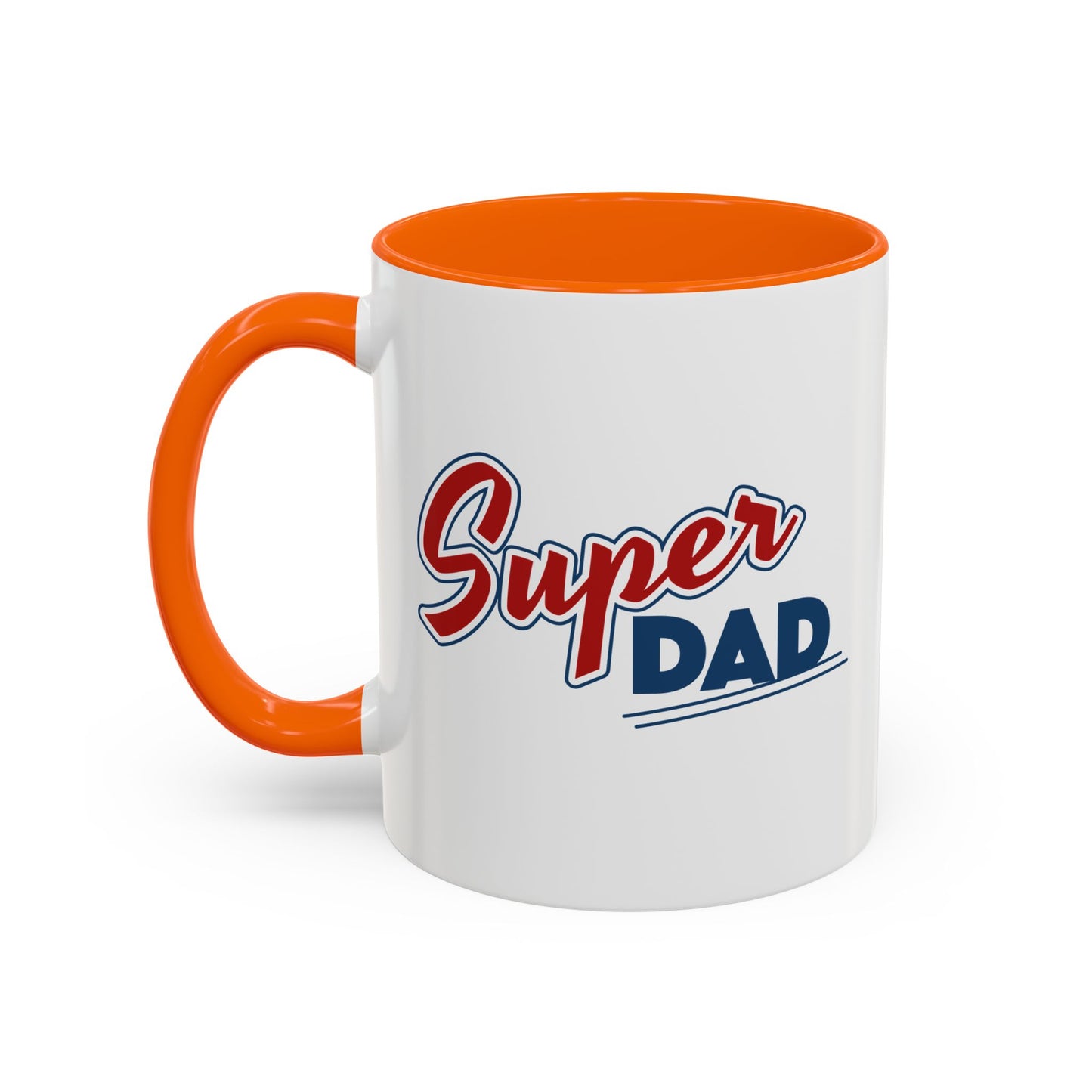 Super Dad Accent Coffee Mug, Gift for Dad, Father's Day Mug, Funny Coffee Cup, Superhero Dad Mug, Personalized Gift