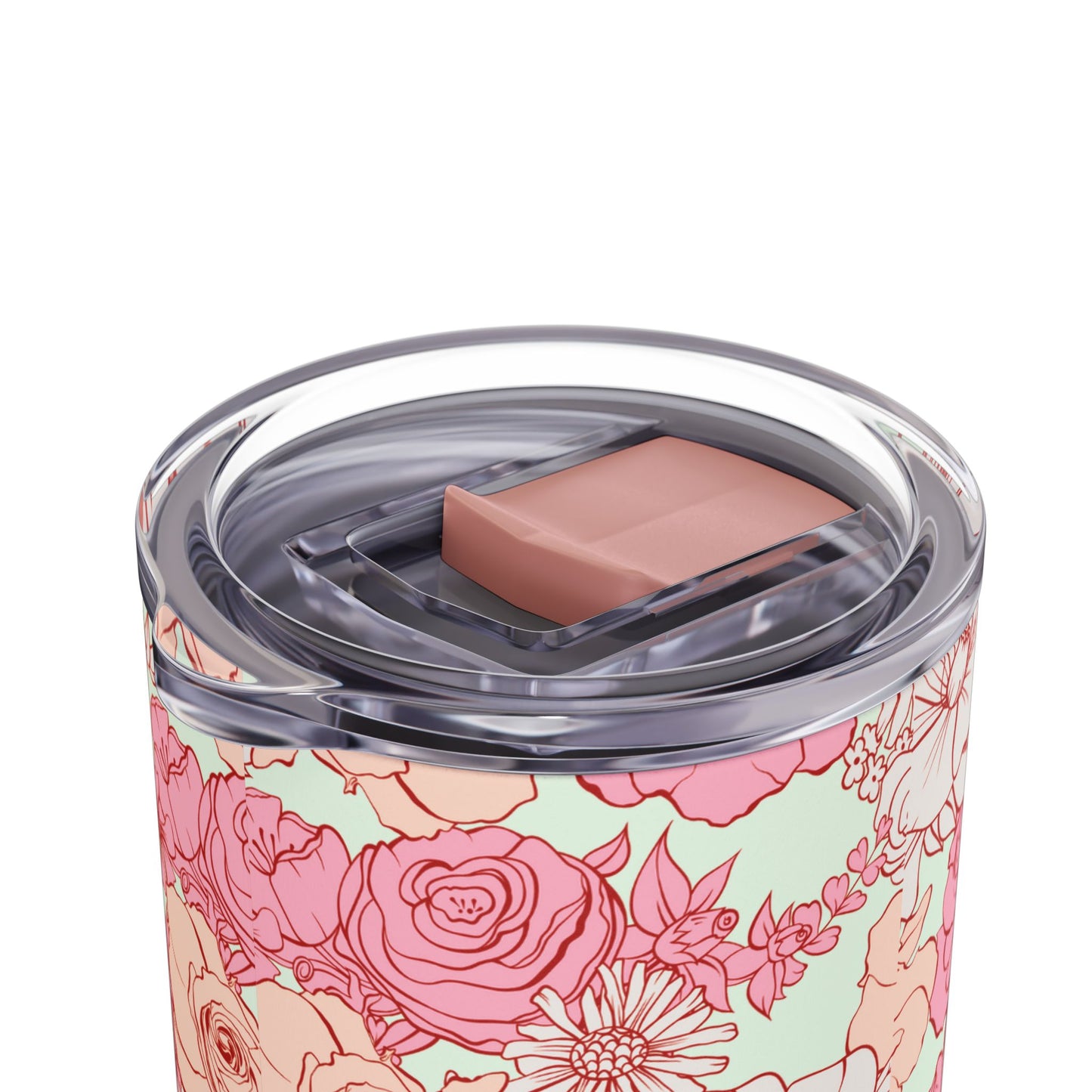 Floral Skinny Tumbler - 20oz Matte Drinkware for Elegant Sips