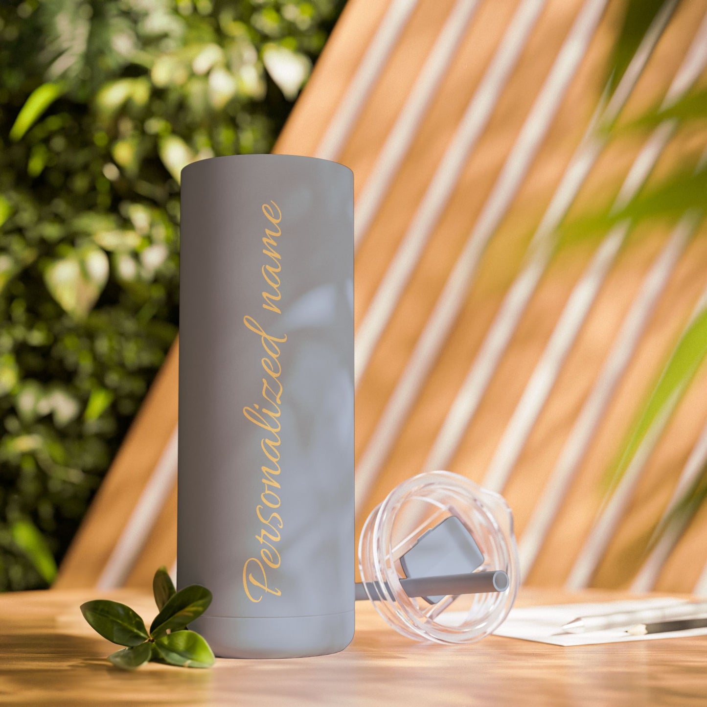 Custom Name Skinny Matte Tumbler