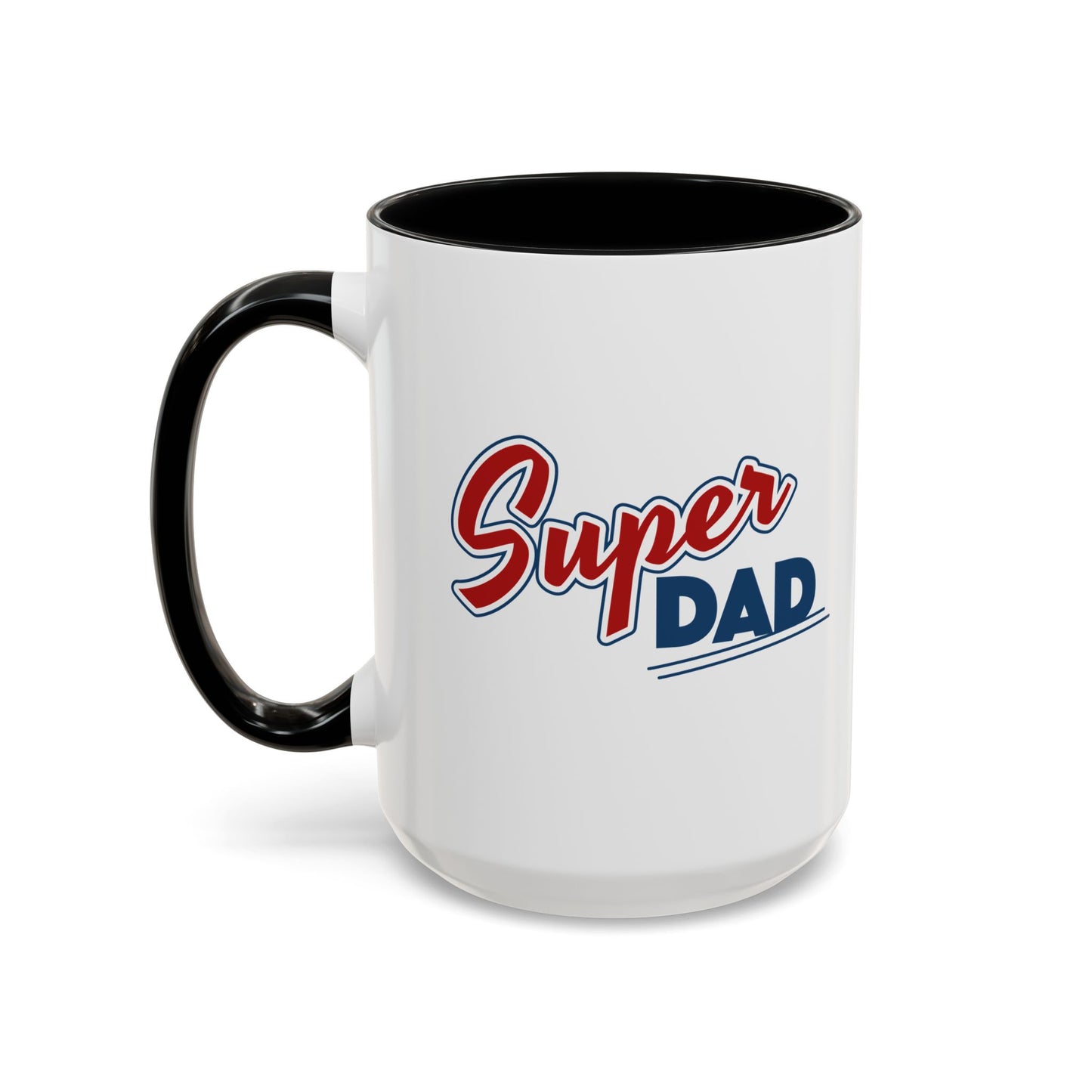 Super Dad Accent Coffee Mug, Gift for Dad, Father's Day Mug, Funny Coffee Cup, Superhero Dad Mug, Personalized Gift
