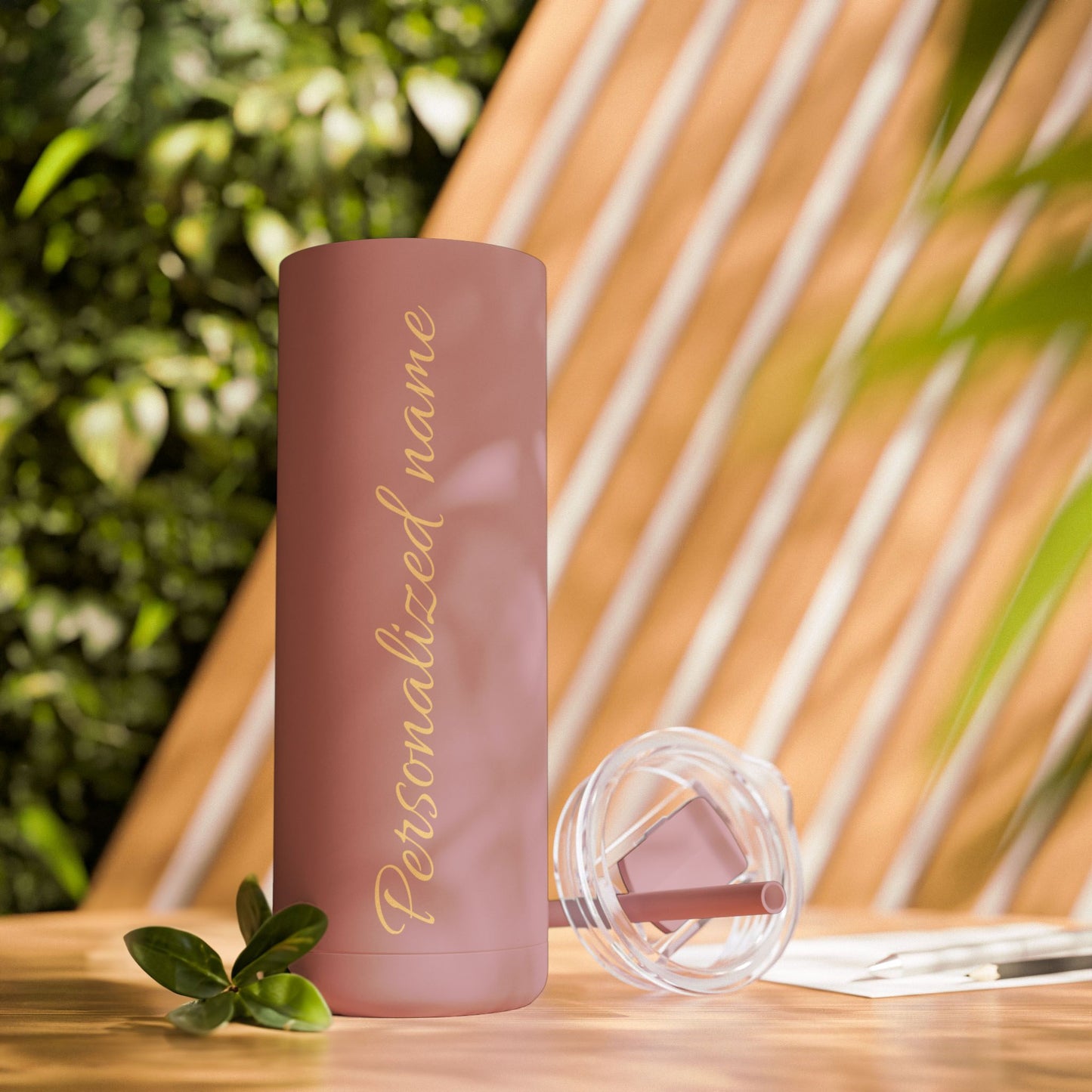 Custom Name Skinny Matte Tumbler