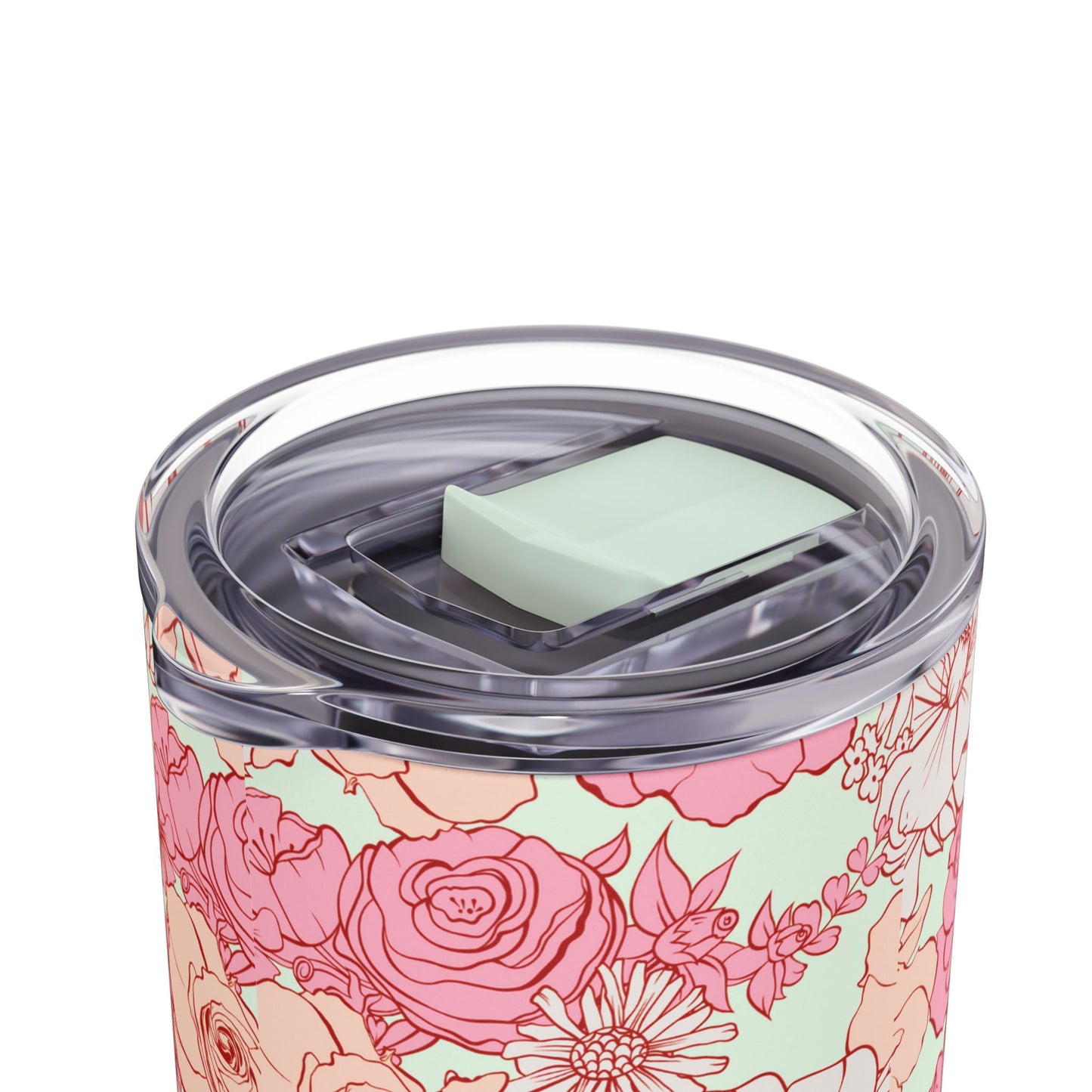 Floral Skinny Tumbler - 20oz Matte Drinkware for Elegant Sips