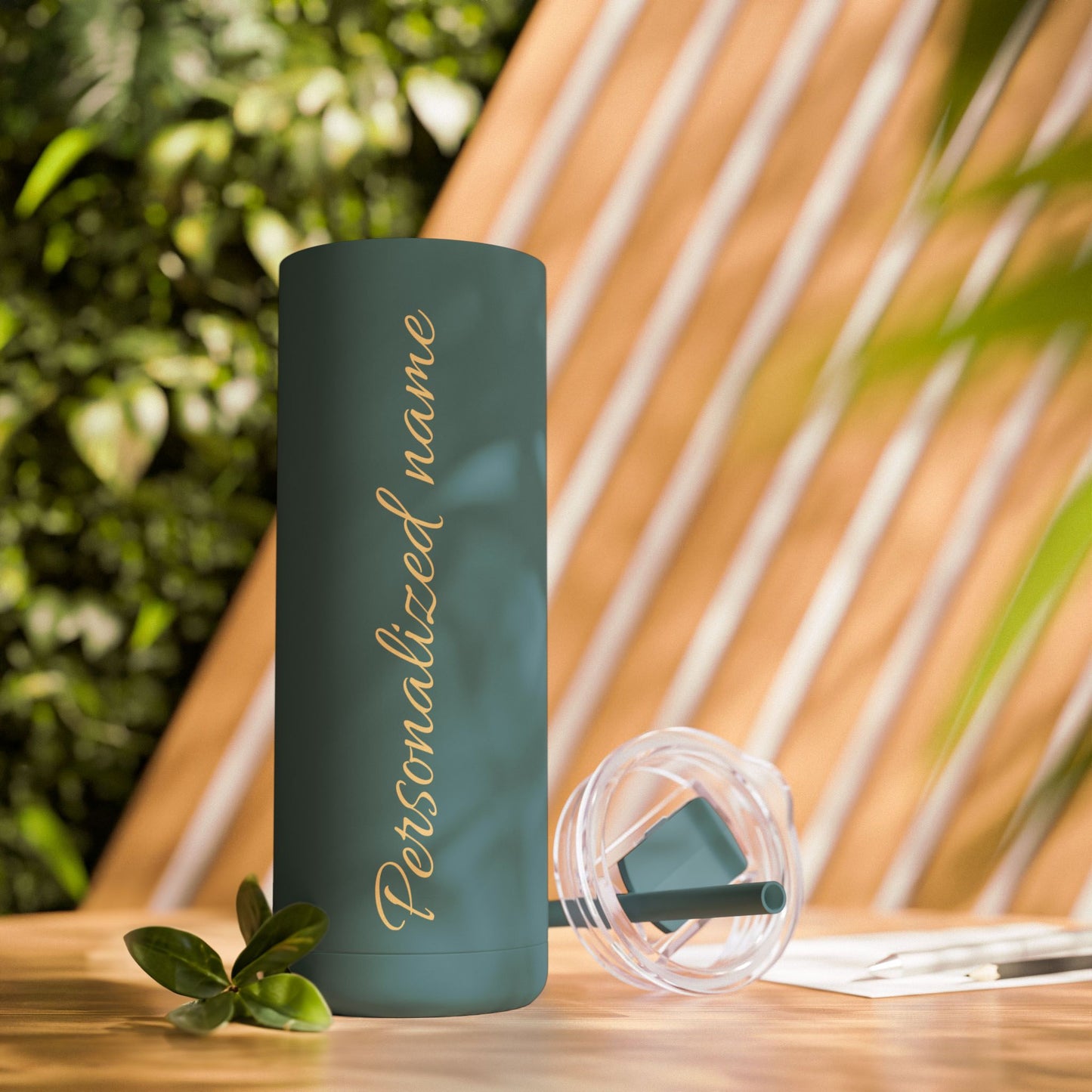 Custom Name Skinny Matte Tumbler