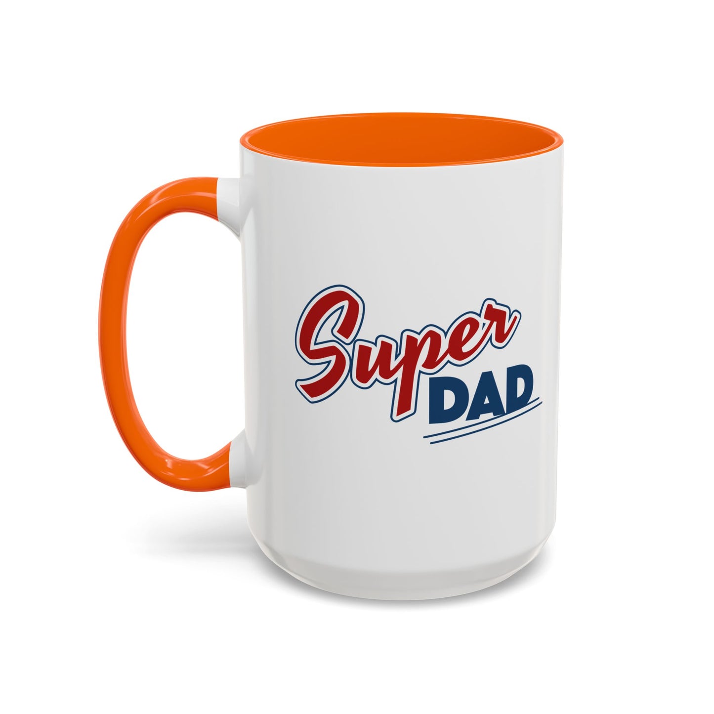 Super Dad Accent Coffee Mug, Gift for Dad, Father's Day Mug, Funny Coffee Cup, Superhero Dad Mug, Personalized Gift