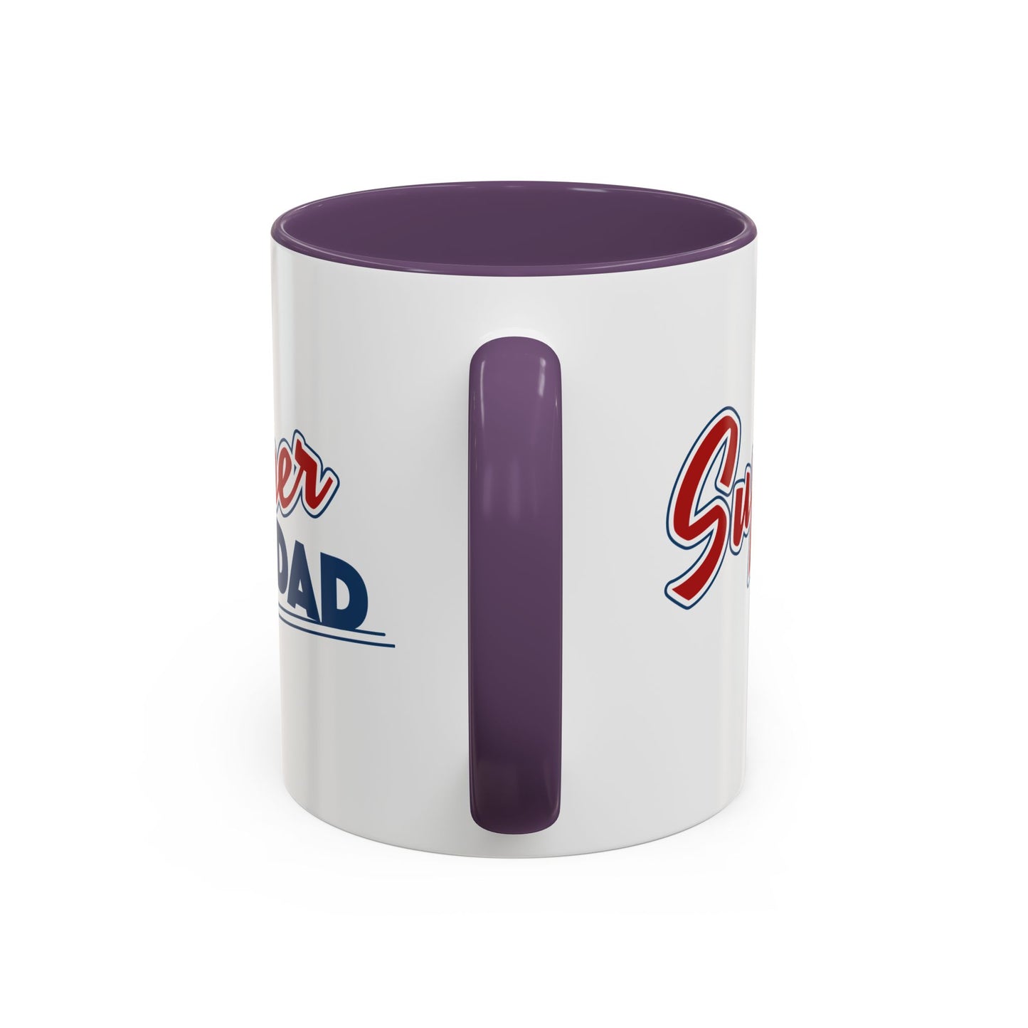 Super Dad Accent Coffee Mug, Gift for Dad, Father's Day Mug, Funny Coffee Cup, Superhero Dad Mug, Personalized Gift