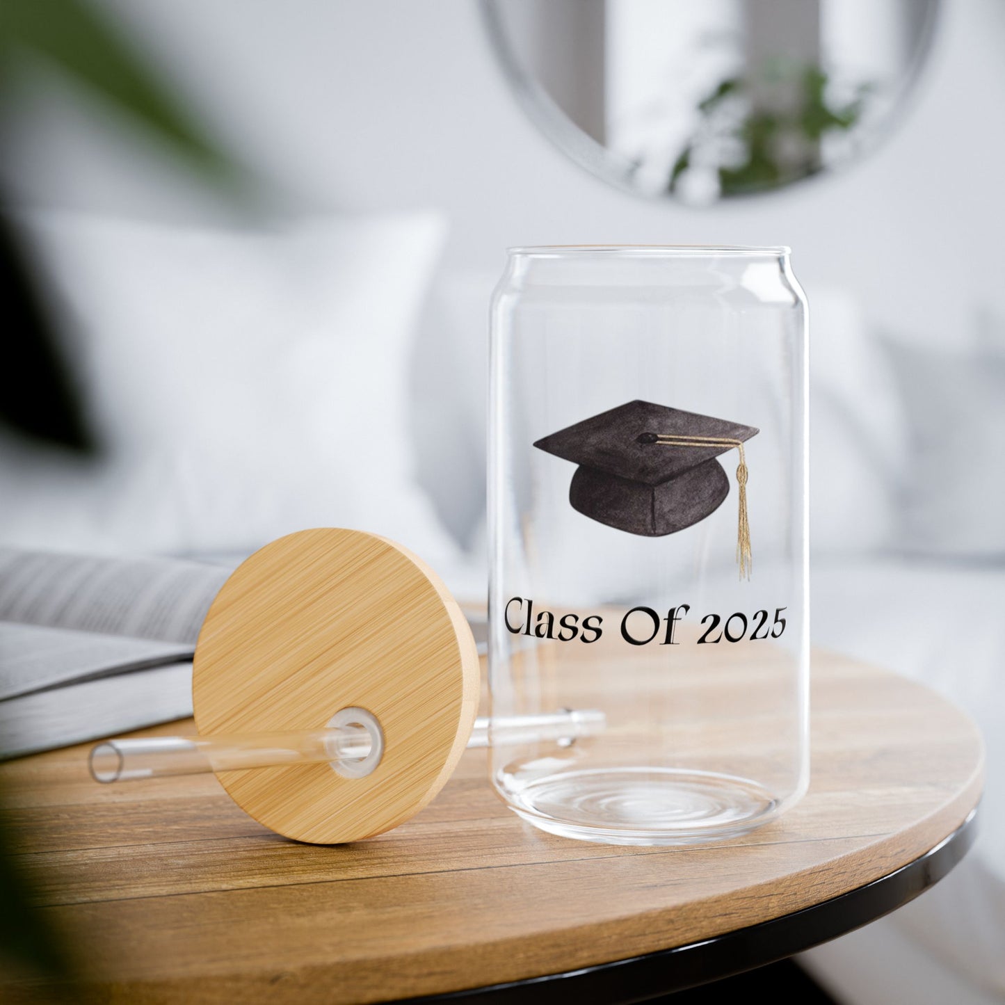 Personalize Graduation Sipper Glass - Class Of 2025 - 16oz