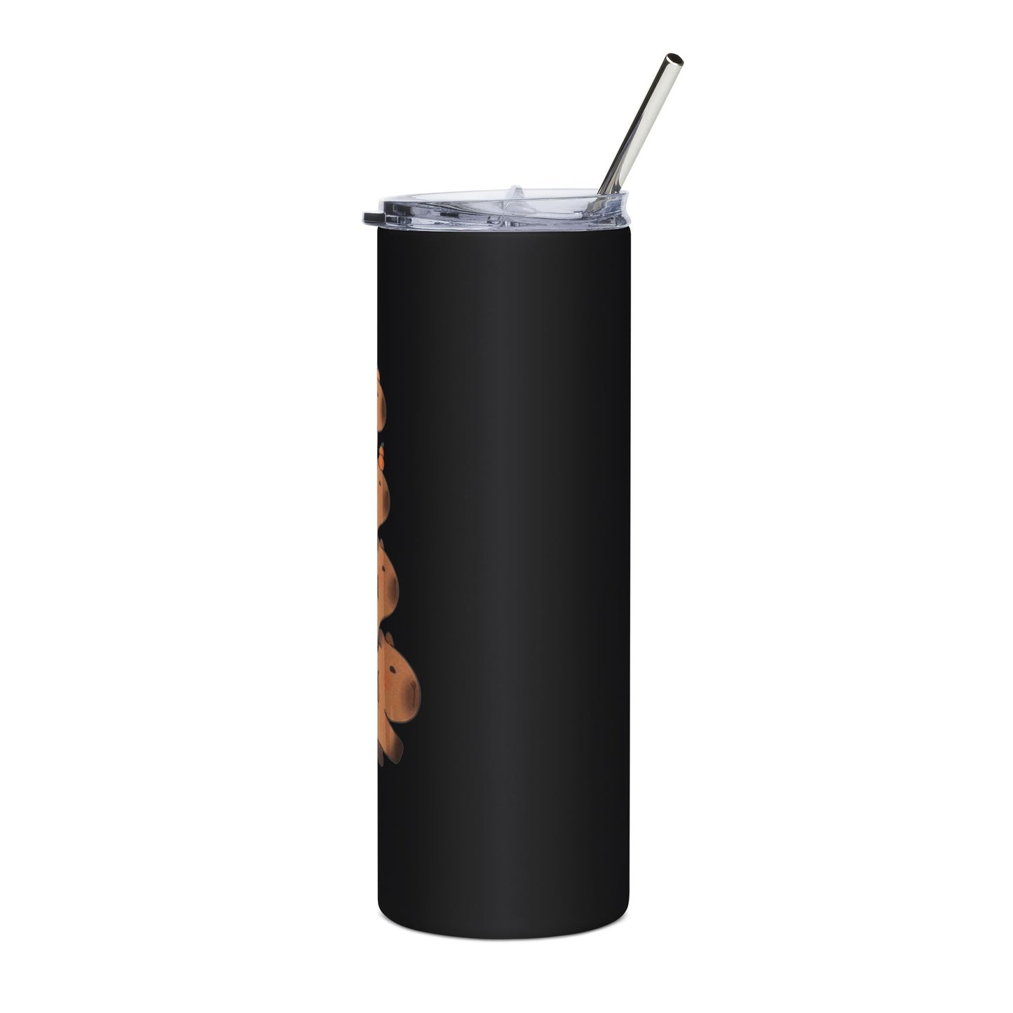 Personalized Family Tumbler - Cute Capybara Design, 20oz Stainless Steel