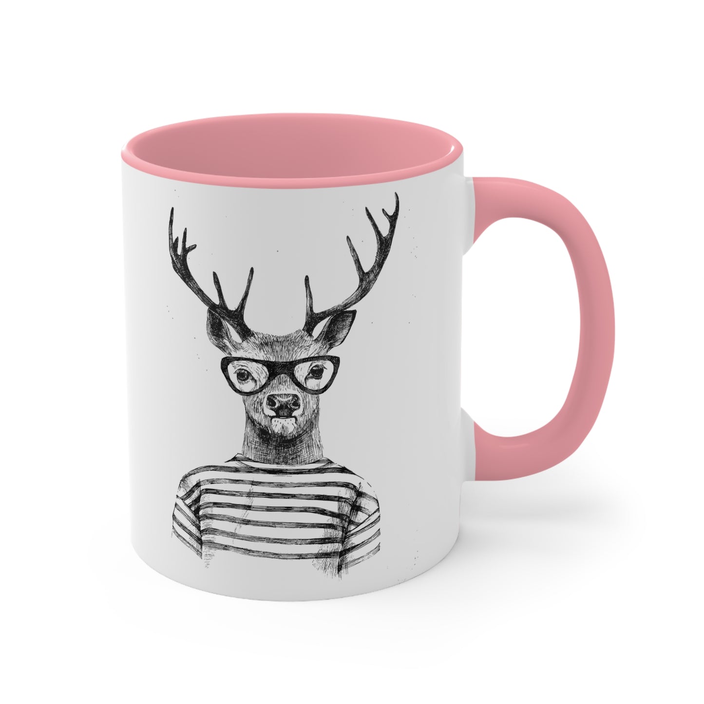 Whimsical Deer Accent Mug | Perfect Gift for Nature Lovers | Fun Coffee Cup for Home or Office | Birthday & Holiday Essential
