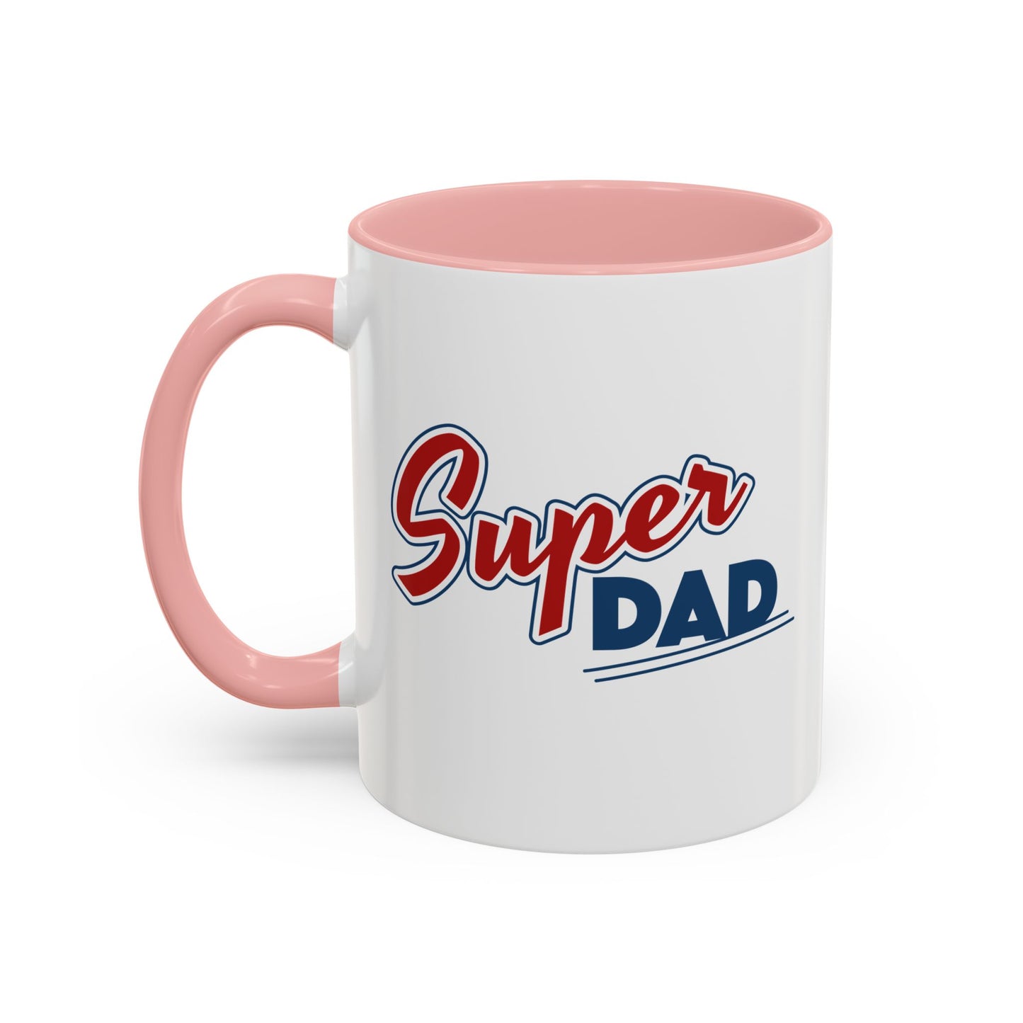 Super Dad Accent Coffee Mug, Gift for Dad, Father's Day Mug, Funny Coffee Cup, Superhero Dad Mug, Personalized Gift