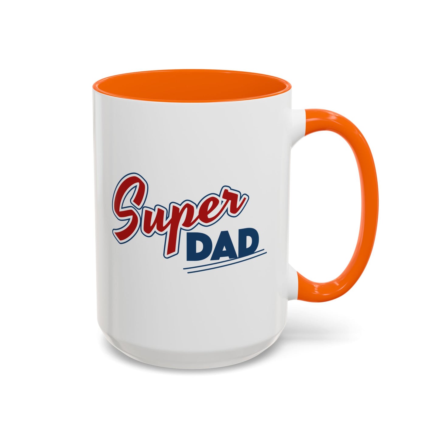 Super Dad Accent Coffee Mug, Gift for Dad, Father's Day Mug, Funny Coffee Cup, Superhero Dad Mug, Personalized Gift