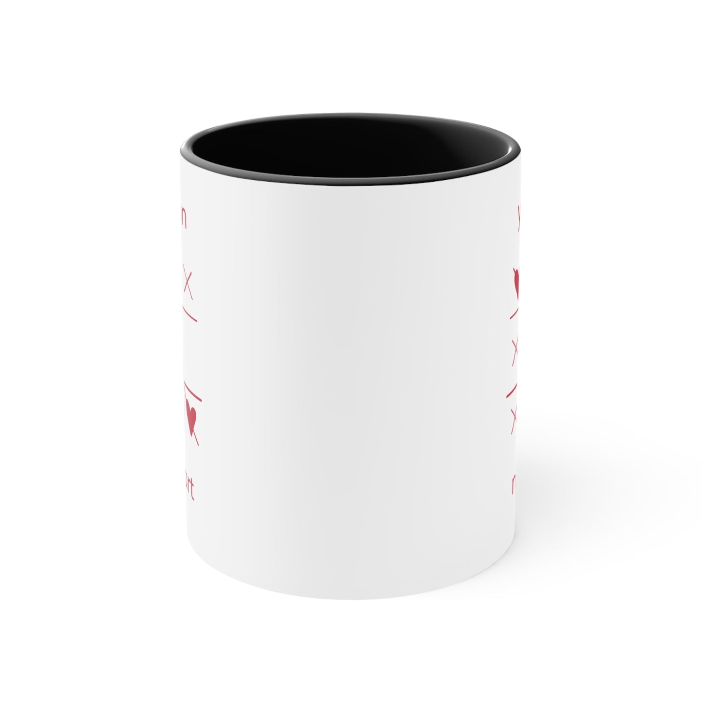 Cute Heart Winning Accent Mugs – Perfect for Valentine's Day, Gift for Him/Her, Coffee Lover, Romantic Morning Mug, Sweetheart Coffee Cup