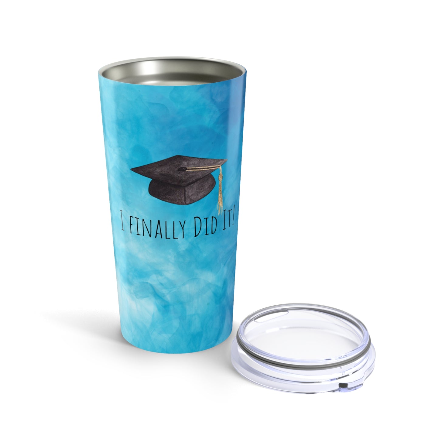 Graduation Tumbler 20oz - "I Finally Did It!" - Perfect Gift for Graduates