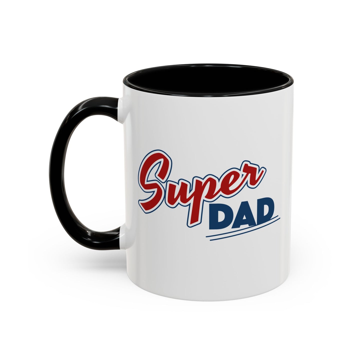Super Dad Accent Coffee Mug, Gift for Dad, Father's Day Mug, Funny Coffee Cup, Superhero Dad Mug, Personalized Gift