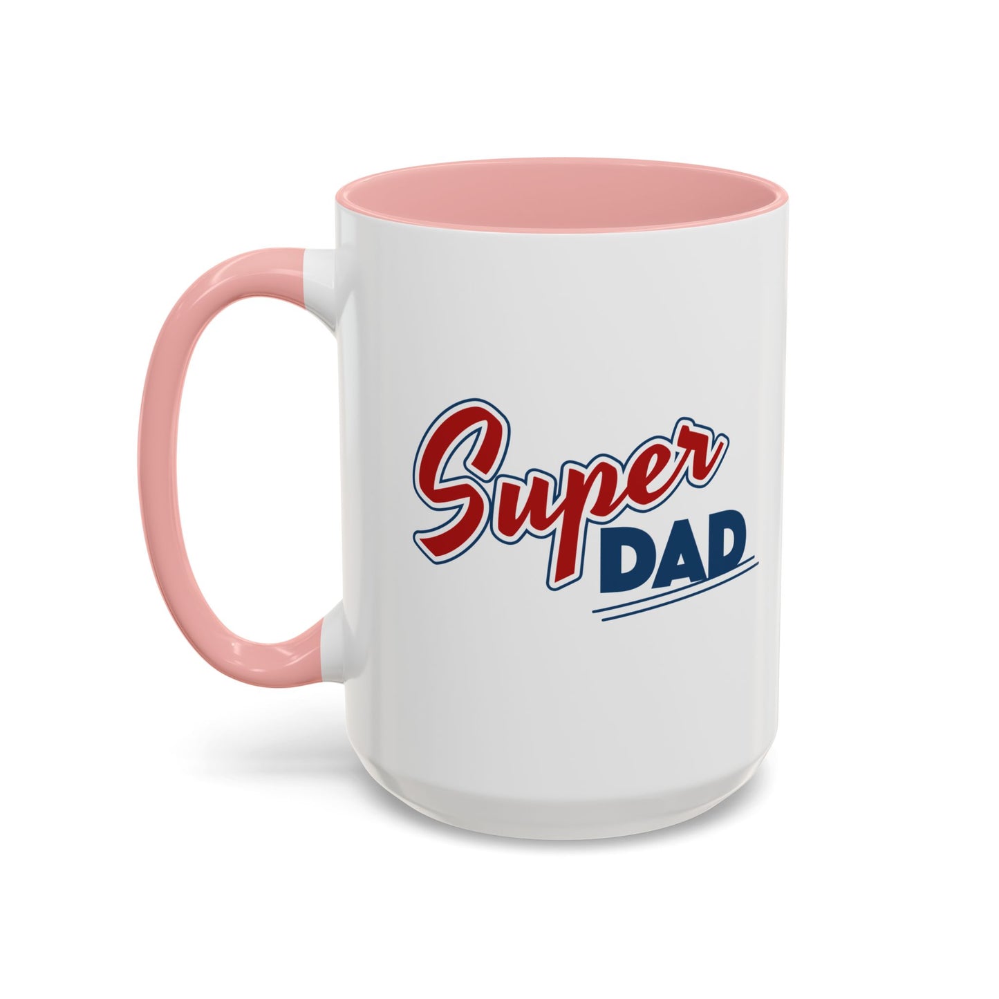 Super Dad Accent Coffee Mug, Gift for Dad, Father's Day Mug, Funny Coffee Cup, Superhero Dad Mug, Personalized Gift