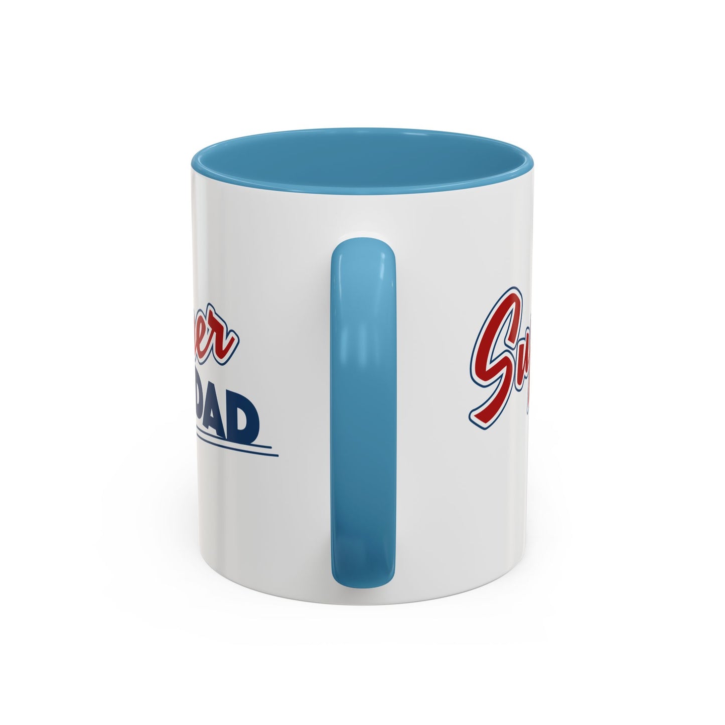 Super Dad Accent Coffee Mug, Gift for Dad, Father's Day Mug, Funny Coffee Cup, Superhero Dad Mug, Personalized Gift