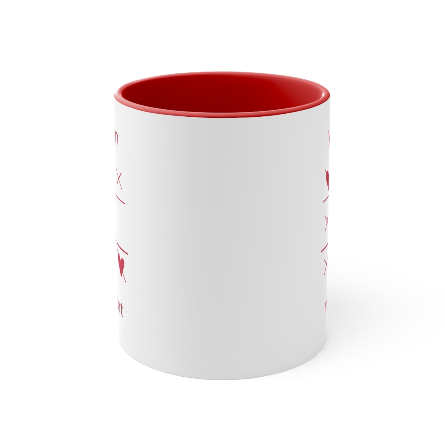 Cute Heart Winning Accent Mugs – Perfect for Valentine's Day, Gift for Him/Her, Coffee Lover, Romantic Morning Mug, Sweetheart Coffee Cup
