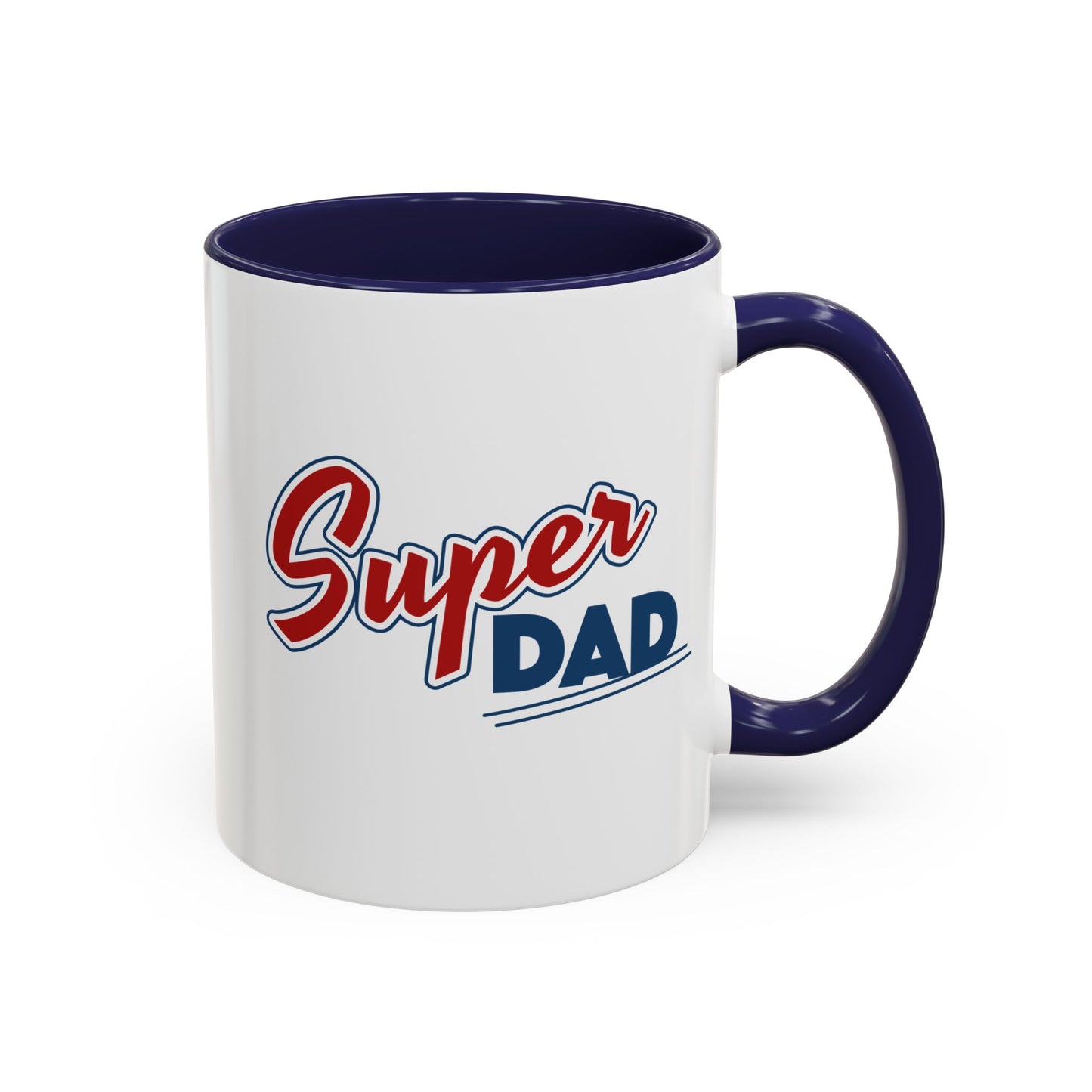 Super Dad Accent Coffee Mug, Gift for Dad, Father's Day Mug, Funny Coffee Cup, Superhero Dad Mug, Personalized Gift