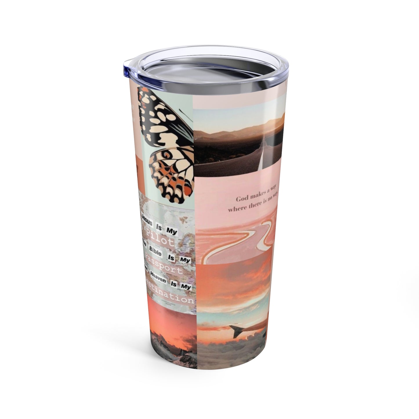 Inspirational Travel Tumbler 20oz - Motivational Quote Design, Perfect for Adventurers, Gifts for Travelers, Home & Office Coffee Mug