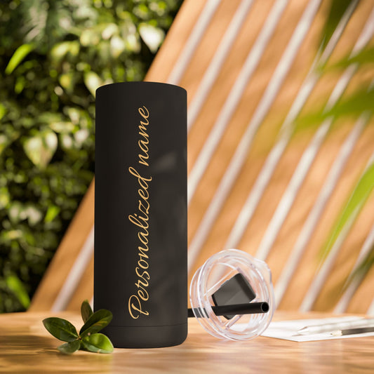 Custom Name Skinny Matte Tumbler