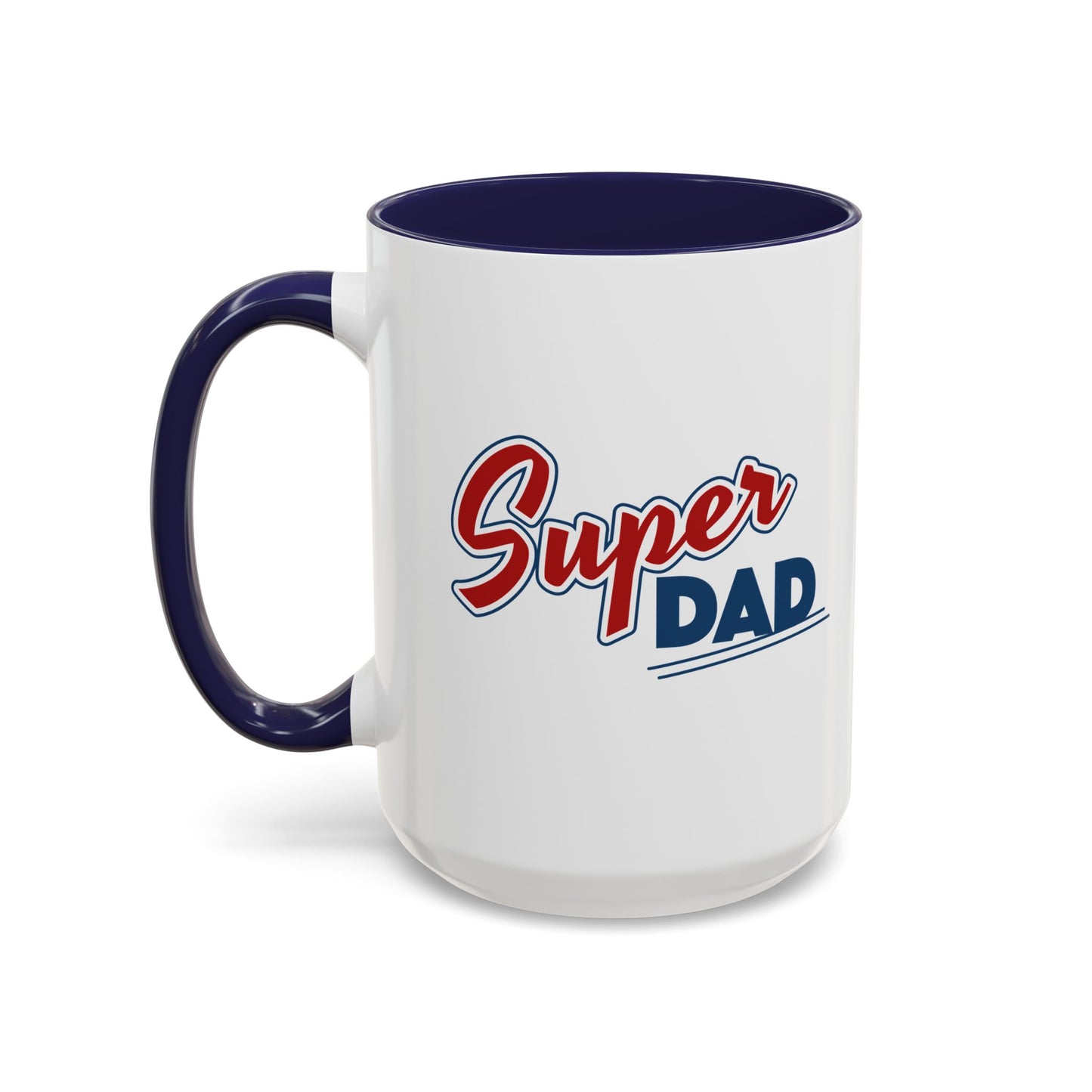 Super Dad Accent Coffee Mug, Gift for Dad, Father's Day Mug, Funny Coffee Cup, Superhero Dad Mug, Personalized Gift