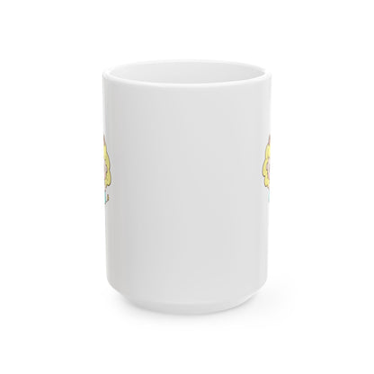 Cheerful Cartoon Character Ceramic Mug - Leo