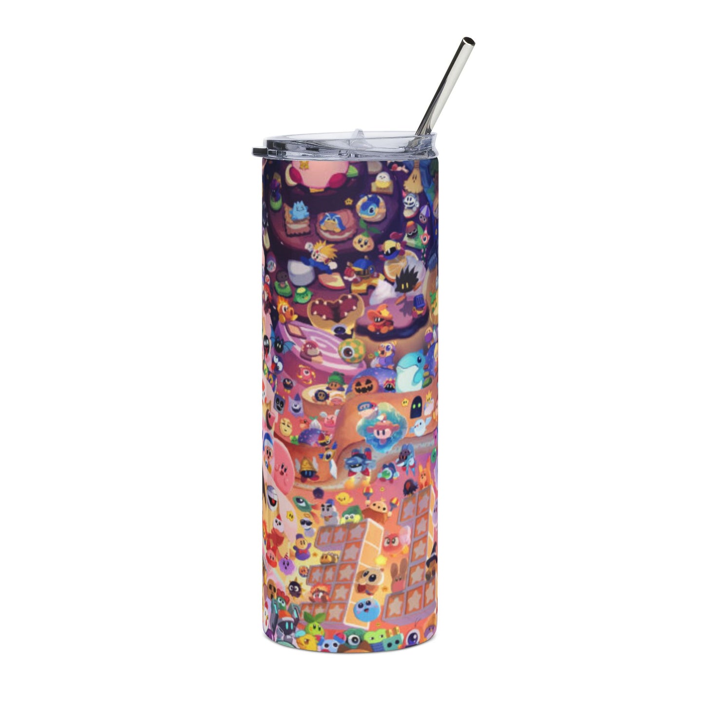 Colorful Character Stainless Steel Tumbler, 20oz | Fun Travel Mug, Gift for Kids, Unique Drinkware, Birthday Party Tumbler, Cute [...]