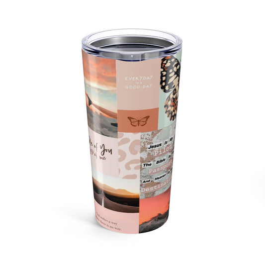 Inspirational Travel Tumbler 20oz - Motivational Quote Design, Perfect for Adventurers, Gifts for Travelers, Home & Office Coffee Mug