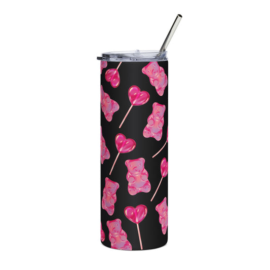 Cute Gummy Bear Stainless Steel Tumbler - 20oz, Fun Drinkware, Gift for Kids, Birthday Party Favor, Cute Beverage Holder, Valentine’s Day