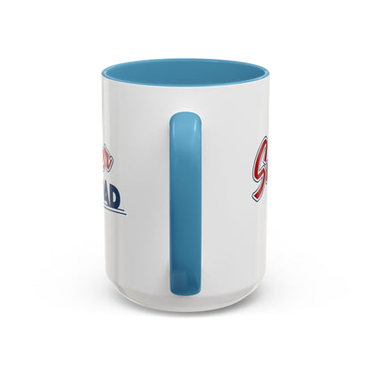 Super Dad Accent Coffee Mug, Gift for Dad, Father's Day Mug, Funny Coffee Cup, Superhero Dad Mug, Personalized Gift