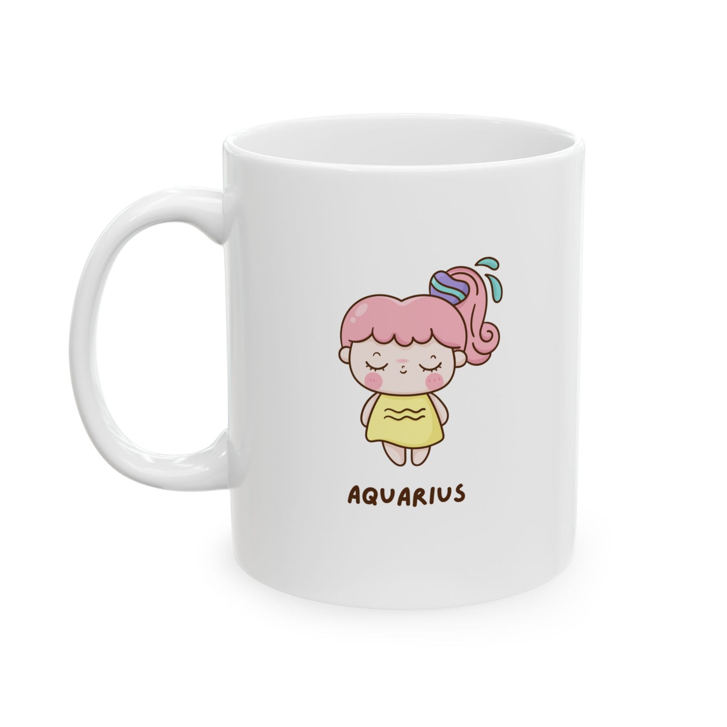 Cute Cartoon Character Ceramic Mug - Aquarius