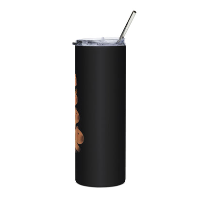 Personalized Family Tumbler - Cute Capybara Design, 20oz Stainless Steel