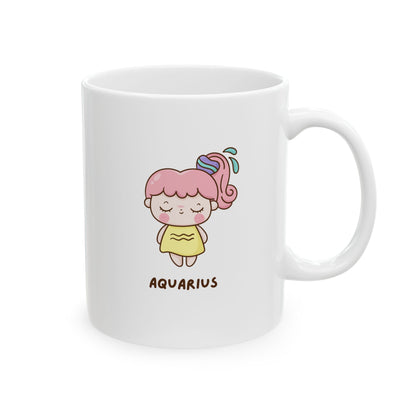 Cute Cartoon Character Ceramic Mug - Aquarius