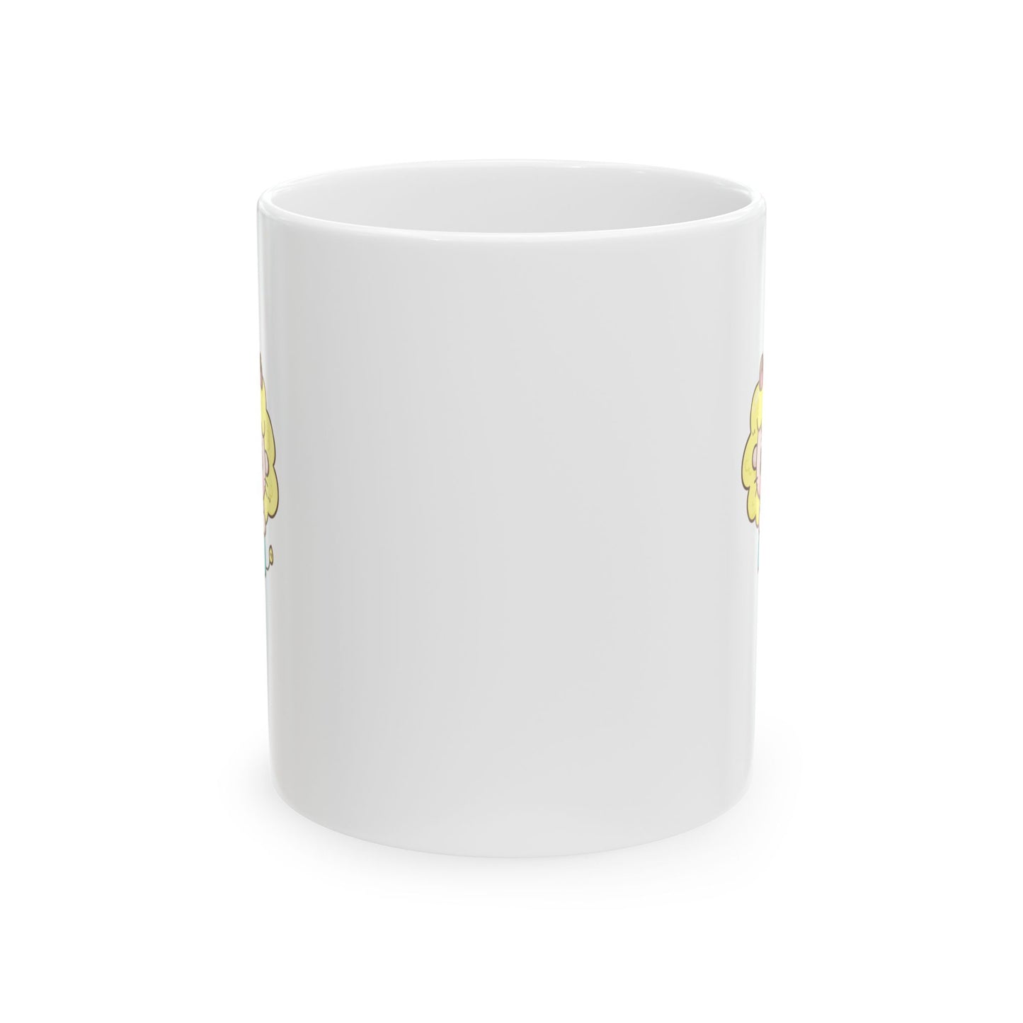 Cheerful Cartoon Character Ceramic Mug - Leo