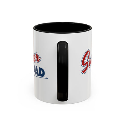 Super Dad Accent Coffee Mug, Gift for Dad, Father's Day Mug, Funny Coffee Cup, Superhero Dad Mug, Personalized Gift