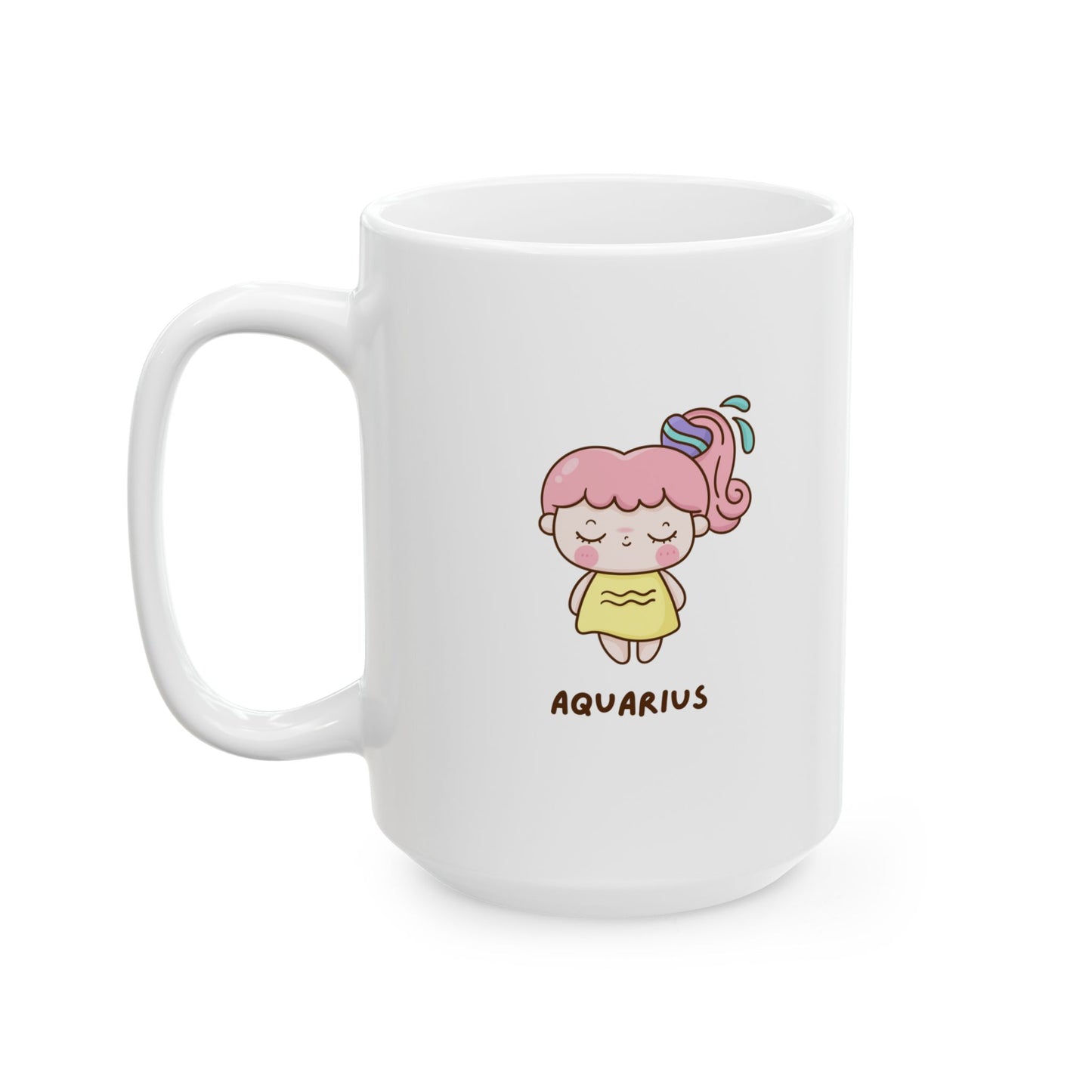 Cute Cartoon Character Ceramic Mug - Aquarius