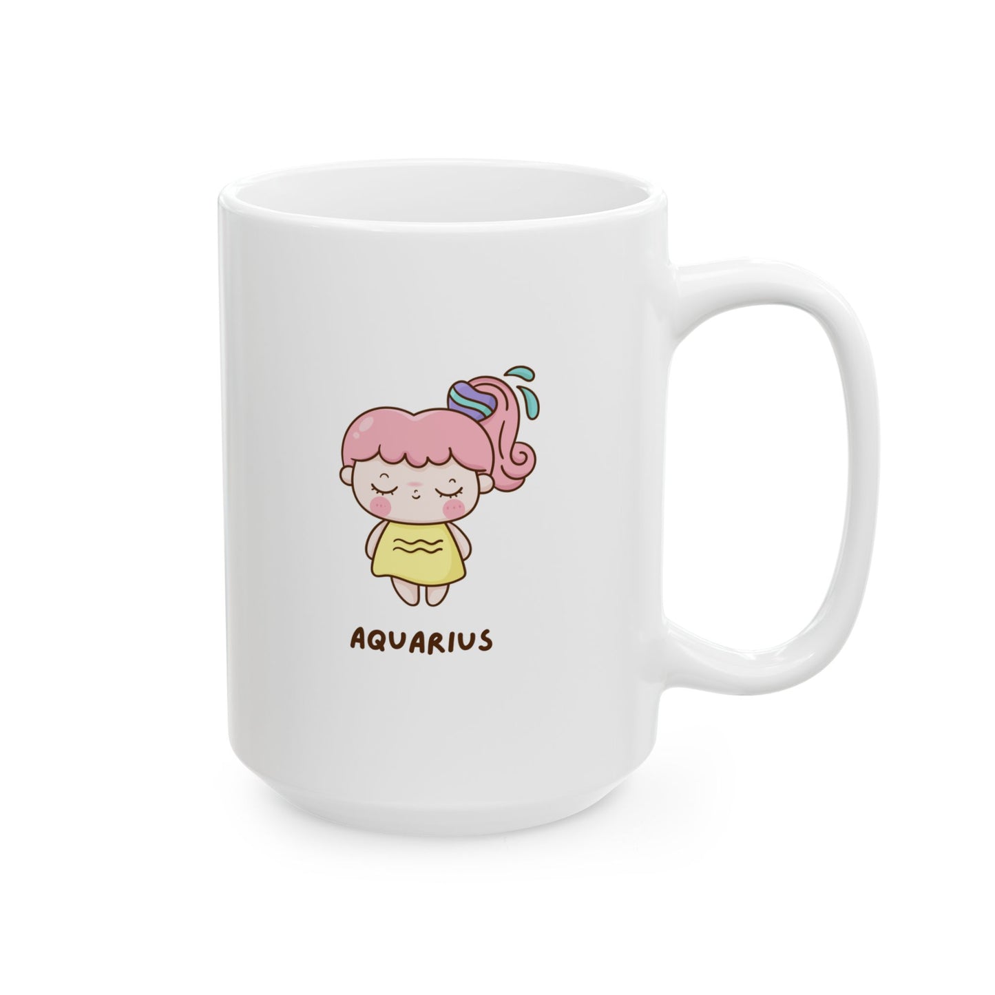 Cute Cartoon Character Ceramic Mug - Aquarius