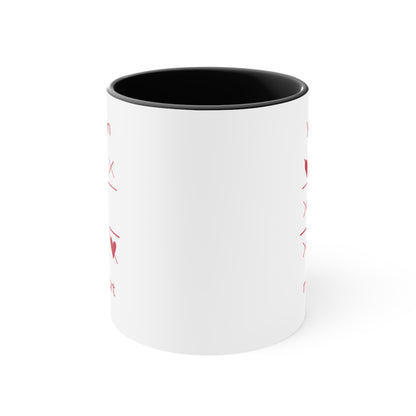 Cute Heart Winning Accent Mugs – Perfect for Valentine's Day, Gift for Him/Her, Coffee Lover, Romantic Morning Mug, Sweetheart Coffee Cup