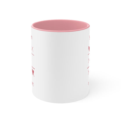 Cute Heart Winning Accent Mugs – Perfect for Valentine's Day, Gift for Him/Her, Coffee Lover, Romantic Morning Mug, Sweetheart Coffee Cup