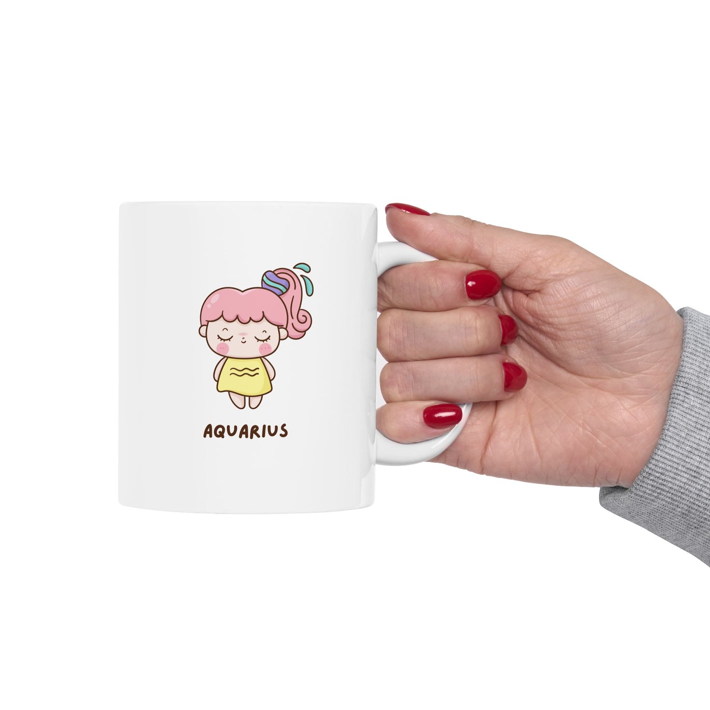 Cute Cartoon Character Ceramic Mug - Aquarius